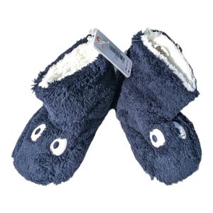 Gymboree size 3 Blue "Eyes" Slippers